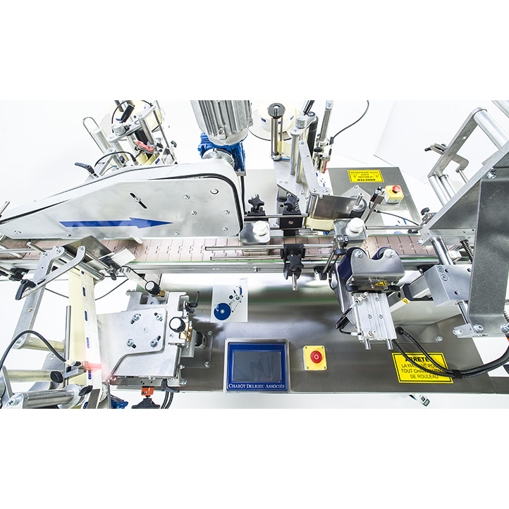 machine d'étiquetage adhésif toutes formes de produits ninon mix cda usa